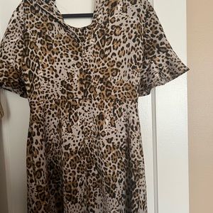 Cheetah print dress